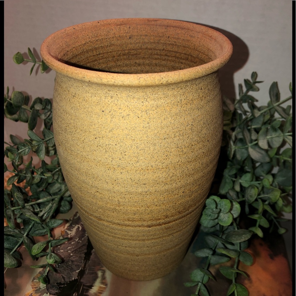 Beautiful clay vase